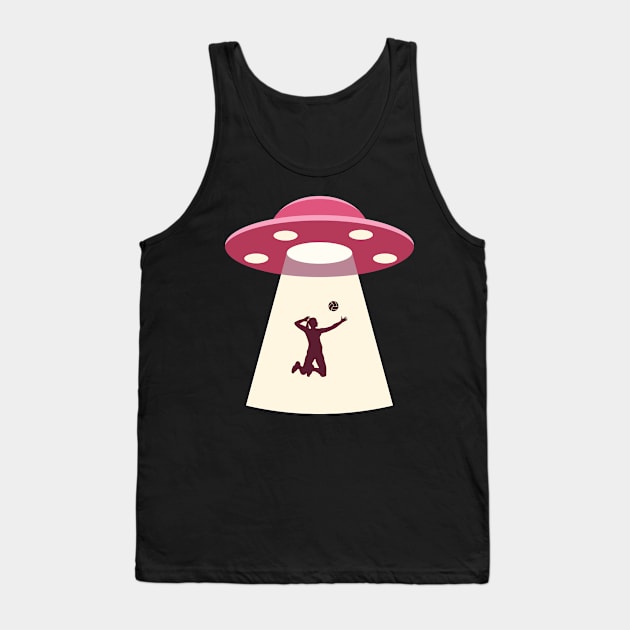 Volleyball Girl & UFO Tank Top by sqwear